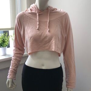 Strut This Blush Pink Cropped Pullover Sweatshirt One Size Activewear Pilates